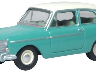 Oxford Diecast 76AA008 Austin A40 MkII Car Fern Green/Snowberry White 1/76 scale