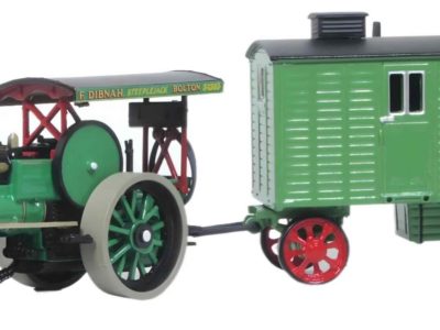 Oxford Diecast 76APR004 Fred Dibnah Aveling & Porter Road Roller (Betsy) & Living Wagon 1/76 scale