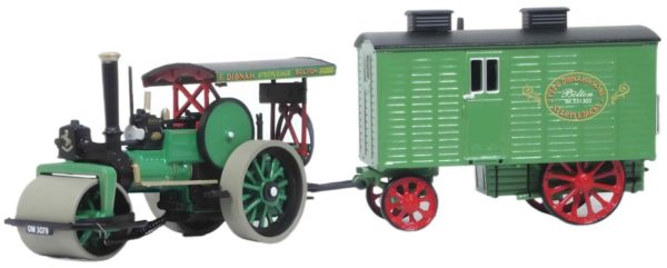 Oxford Diecast 76APR004 Fred Dibnah Aveling & Porter Road Roller (Betsy) & Living Wagon 1/76 scale