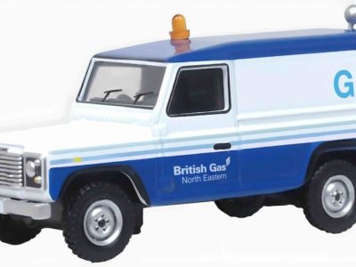 Oxford Diecast 76DEF019 Land Rover Defender LWB British Gas 1/76 scale