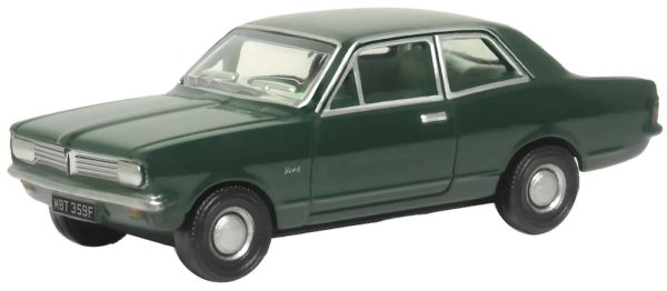 Oxford Diecast 76HB005 Vauxhall Viva HB Car Pinewood Green 1/76 scale