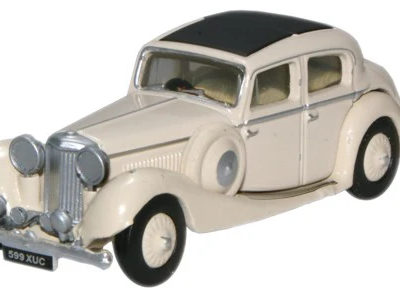 Oxford Diecast 76JSS001 Jaguar SS 2.5 Saloon Cream 1/76 scale