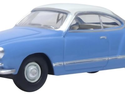 Oxford Diecast 76KG003 VW Karmann Ghia Car Lavender/Pearl White 1/76 scale