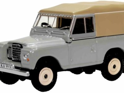 Oxford Diecast 76LR3S003 Land Rover Series III Canvas Mid Grey 1/76 scale