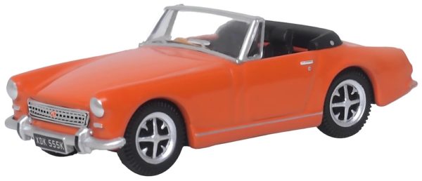 Oxford Diecast 76MGM001 MG Midget MkIII Blaze Orange 1/76 scale