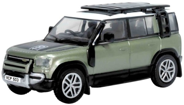 Oxford Diecast 76ND110003 New Land Rover Defender 110 Pangea Green 1/76 scale