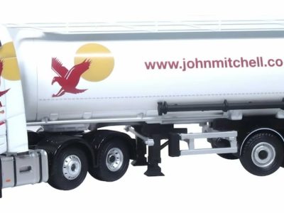 Oxford Diecast 76VOL4012 Volvo FH4 Cylindrical Tanker John Mitchell Haulage 1/76 scale