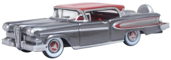 Oxford Diecast 87ED58008 Edsel Citation Car 1958 Silver Grey/Ember Red 1/87 scale