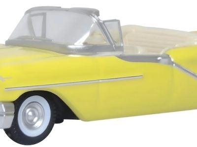 Oxford Diecast 87OC57001 Oldsmobile 88 Convertible Car 1957 Coronado Yellow 1/87 scale