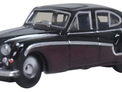 Oxford Diecast NJAG9004 Jaguar MK8/9 Car Black Imperial Maroon N scale