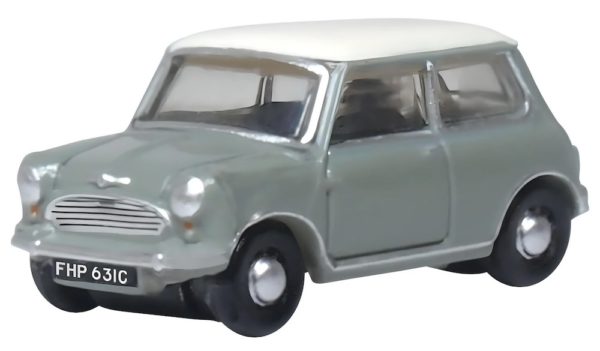 Oxford Diecast NMN009 Classic Mini Tweed Grey/OEW N scale