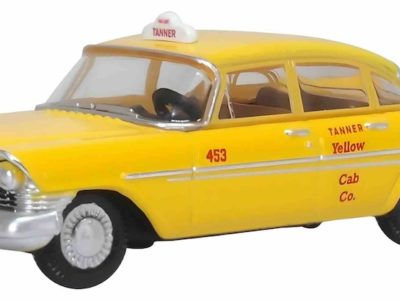 Oxford Diecast 87PS59002 Plymouth Belvedere Sedan 1959 Tanner Yellow Cab Co 1/87 scale