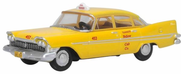 Oxford Diecast 87PS59002 Plymouth Belvedere Sedan 1959 Tanner Yellow Cab Co 1/87 scale