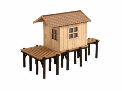 Noch 14262 Fisherman's Hut HO scale 8.0 cm x 3.7 cm x 5.4 cm high Laser cut