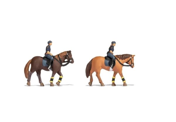 Noch 15078 Mounted Police Figure Set HO Scale