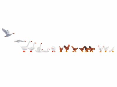 Noch 15772 Chicken and Geese Figure Set HO Scale