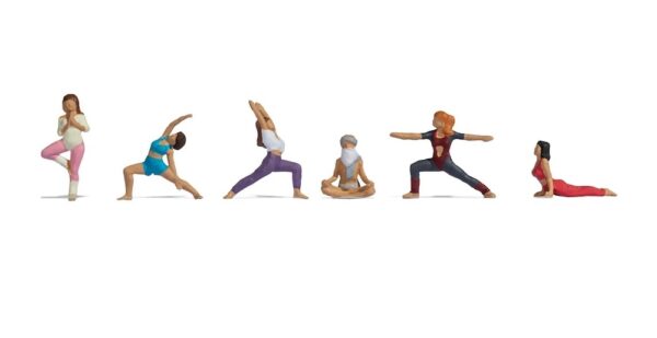 Noch 15888 Practising Yoga Figure Set HO Scale