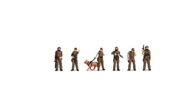 Noch 36079 Special Task Force Figure Set N Scale