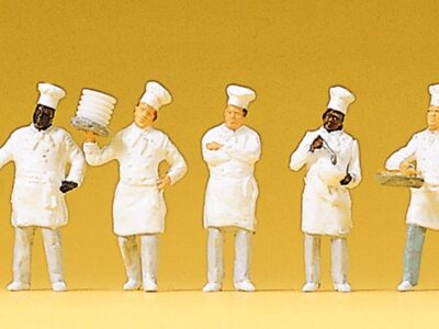 Preiser 10330 Cooks at the Buffet Figure Set HO Scale