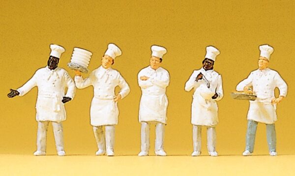 Preiser 10330 Cooks at the Buffet Figure Set HO Scale