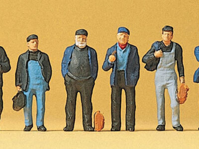 Preiser 10350 Industrial / Dock Workers Figure Set HO Scale