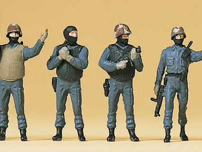 Preiser 10446 GSG Police Special OPS HO Gauge Figures