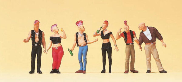 Preiser 10473 Punks HO Gauge Figures