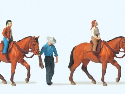 Preiser 10794 Horse Riding Lessons Figure Set HO Scale