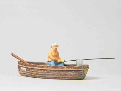 Preiser 28052 Angler in the Boat Figure HO Scale