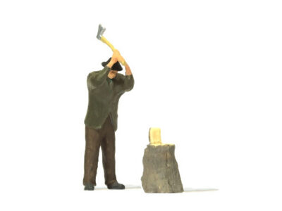 Preiser 28113 Chopping Wood Figure HO Scale