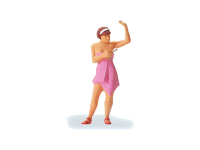 Preiser 28143 Woman Spraying deodorant Figure HO Scale