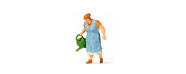 Preiser 28207 Grandma watering flowers Figure HO Scale